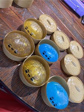 5 Gold & Blue ULTRA RARE Glitter MYSTERY dumplings ~
